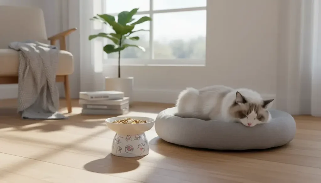 Cute Cartoon Ceramic Cat Bowl