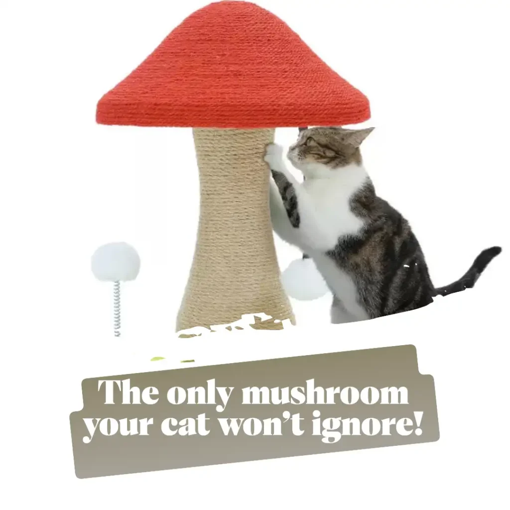 Mushroom Cat Scratching Post