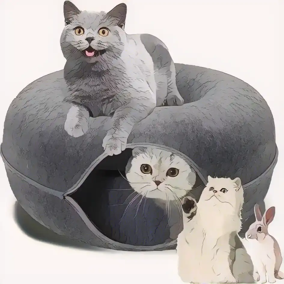 Cozy Donut Cat Bed Cozy Donut Cat Bed
