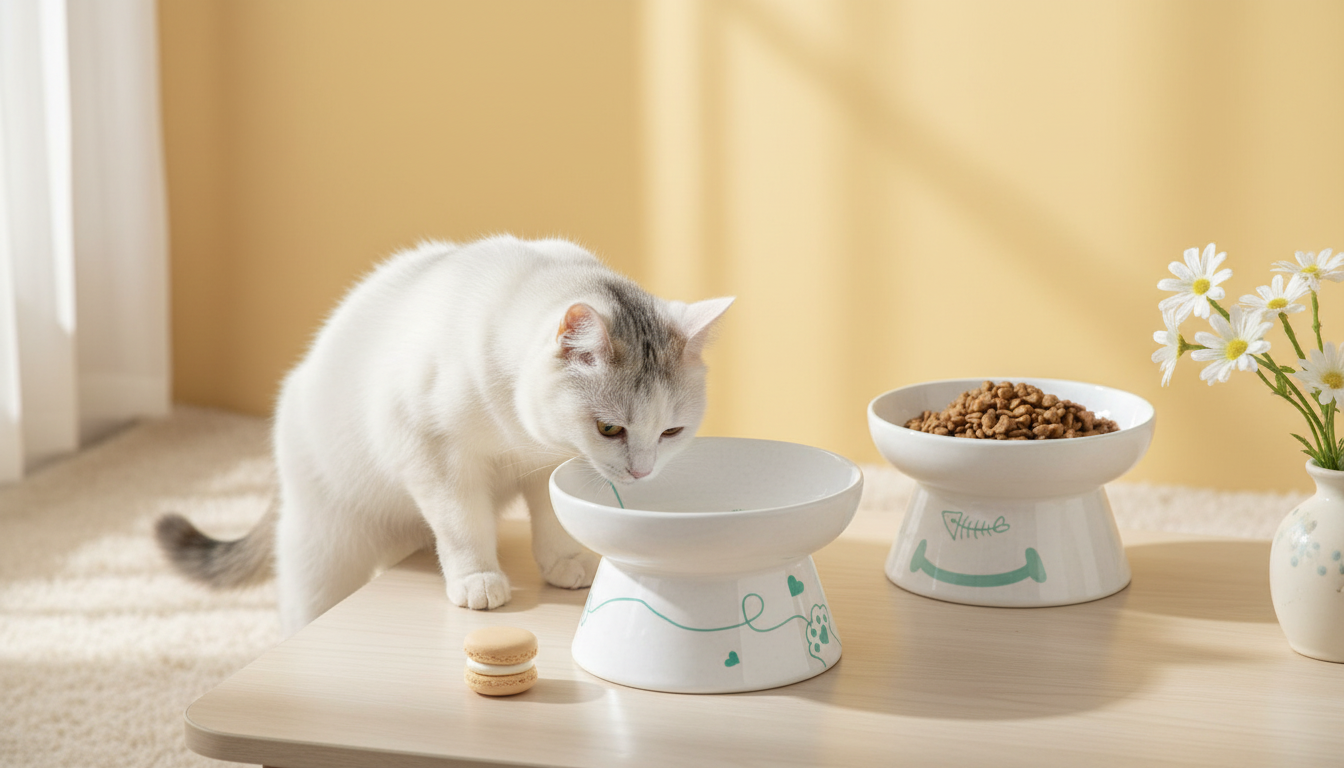 Elevated Ceramic Pet Bowl: Clean, Stable, Joint-Friendly